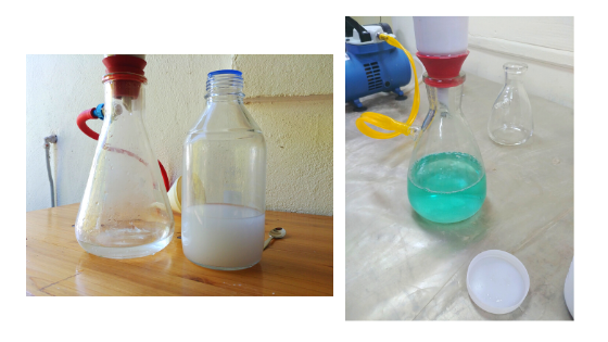 Two filtration tests results